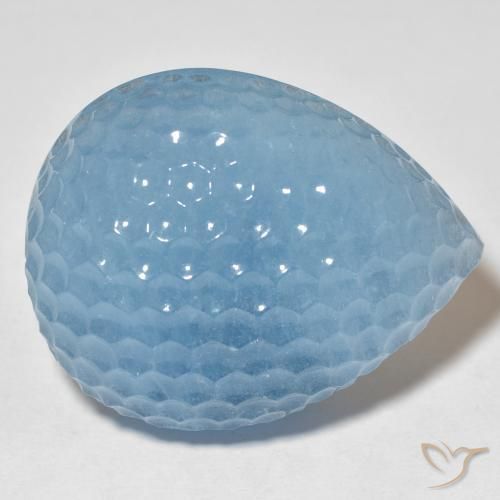 Água-marinha Azul Suíço Natural 70.51ct, Formato de pêra, Translúcido