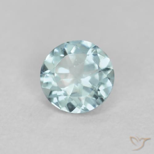 0.24ct Natural Azul-verde claro Água-marinha, Redondo, VS