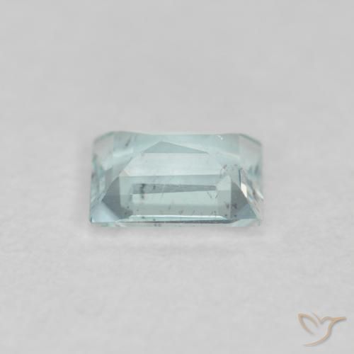 Água-marinha Azul-verde claro Natural 0.18ct, baguete, VS