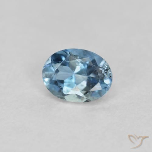 Água-marinha Azul Natural 0.17ct, oval, VS