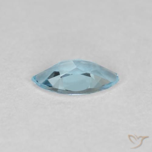 Água-marinha Céu azul Natural 0.20ct, Marquesa, VVS-VS