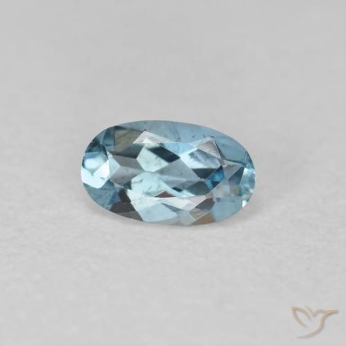 água-marinha Azul médio Natural 0.23ct, Corte Oval, VVS-VS