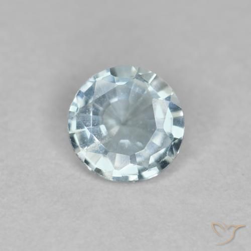 água-marinha Azul claro Natural 0.35ct, Corte Redondo, VS
