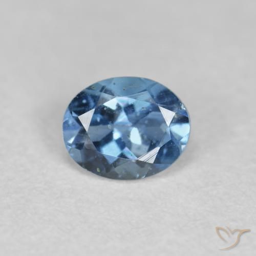 0.31ct Natural Azul profundo Água-marinha, oval, VS, Photo A