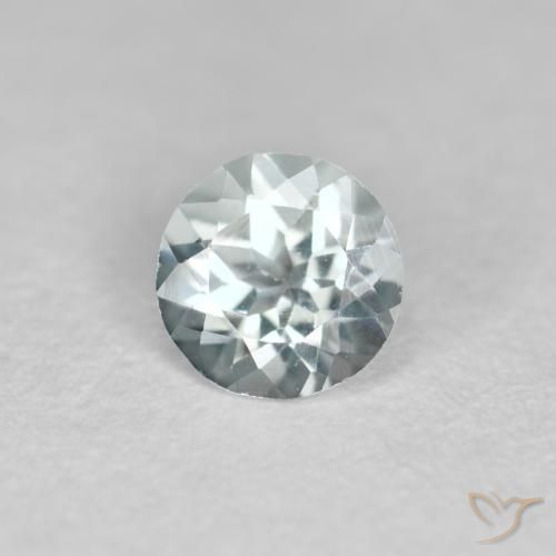 Água-marinha Azul Aqua claro Natural 0.33ct, Redondo, VVS-VS