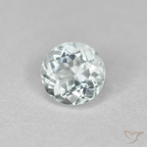 Água-marinha Azul Aqua claro Natural 0.42ct, Redondo, VVS-VS