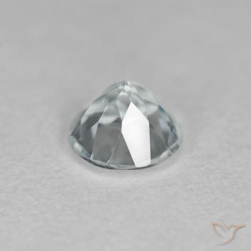 Água-marinha Azul Esverdeado Claro Natural 0.40ct, Redondo, VS