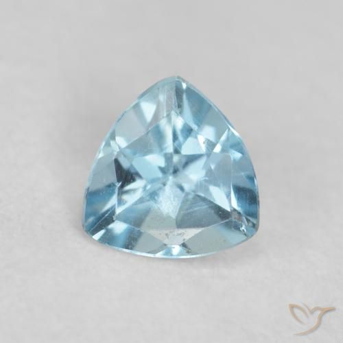 água-marinha Azul claro Natural 0.20ct, Trilhão, VS