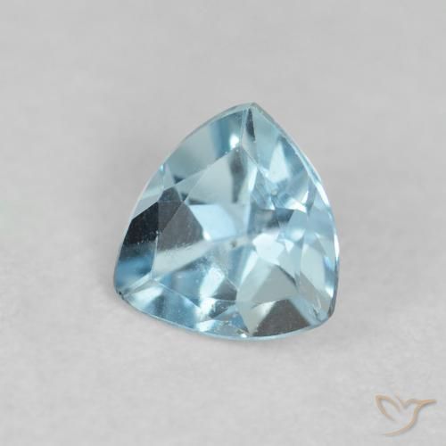 água-marinha Azul claro Natural 0.20ct, Trilhão, VS
