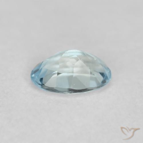 Água-marinha Azul-esverdeado Natural 0.21ct, oval, VVS