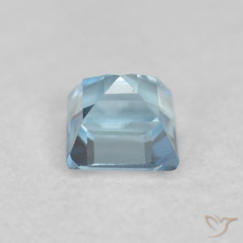 Água-marinha Azul Aqua claro Natural 0.16ct, Quadrado, VVS-VS
