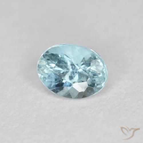 Água-marinha Azul Aqua claro Natural 0.30ct, oval, VS-SI