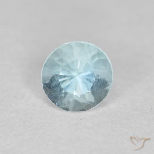0.31ct Natural Bebê azul Água-marinha, Redondo, VS-SI