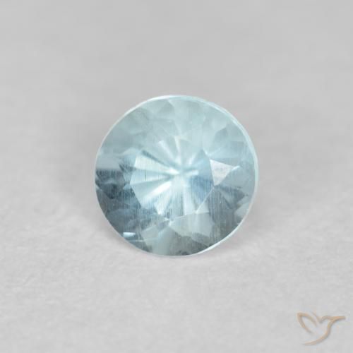 Água-marinha Bebê azul Natural 0.31ct, Redondo, VS-SI