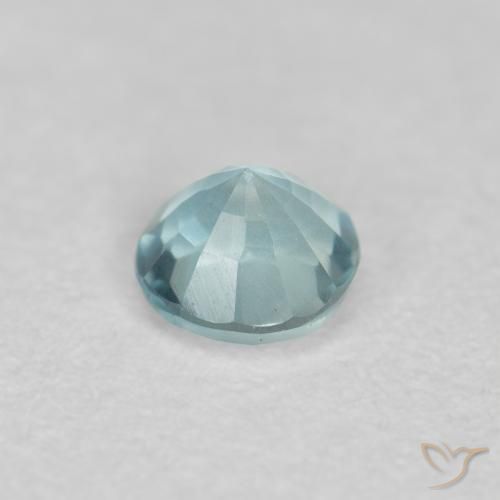 Água-marinha Azul claro Natural 0.18ct, Redondo, VS-SI