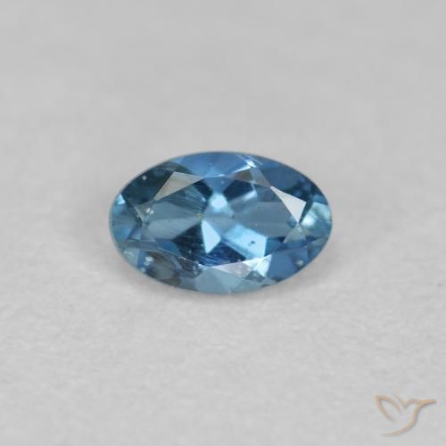 água-marinha Azul Natural 0.26ct, Corte Oval, VS-SI