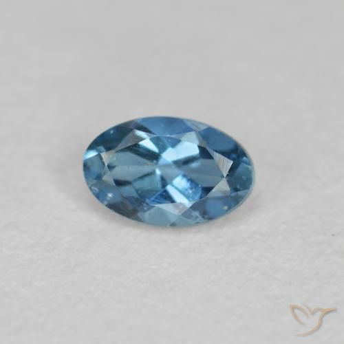 água-marinha Azul Natural 0.26ct, Corte Oval, VS-SI