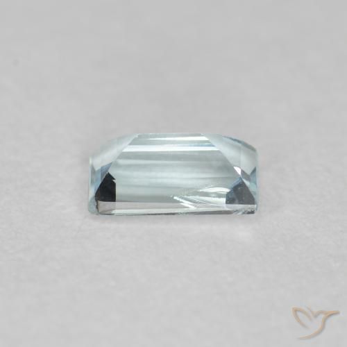 Água-marinha Azul Esverdeado Claro Natural 0.29ct, baguete, VS-SI