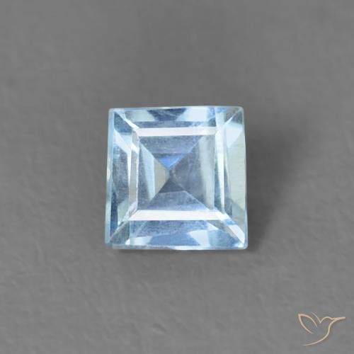 0.17ct Natural Azul Maia Água-marinha, Quadrado, VS