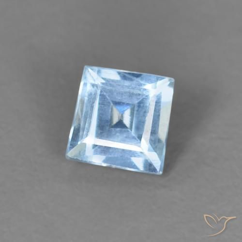 Água-marinha Azul Maia Natural 0.17ct, Quadrado, VS