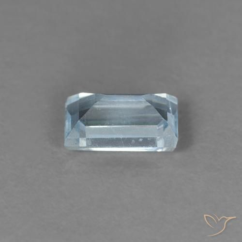 Água-marinha céu azul claro Natural 0.26ct, baguete, VS
