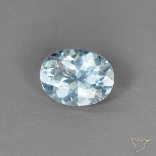 Água-marinha Bebê azul Natural 0.23ct, oval, VS