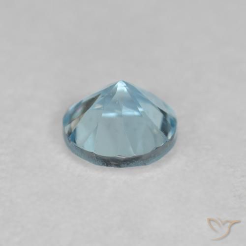 Água-marinha Azul claro Natural 0.24ct, Redondo, VS