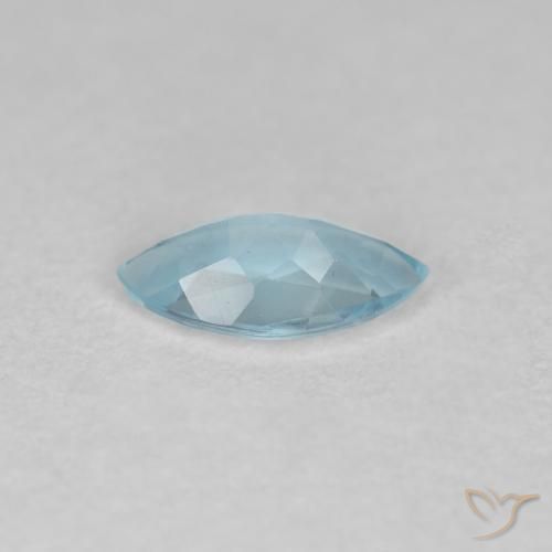 Água-marinha Bebê azul Natural 0.33ct, Marquesa, VS