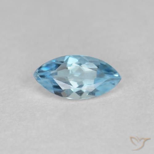 0.24ct Natural Céu azul Água-marinha, Marquesa, VS