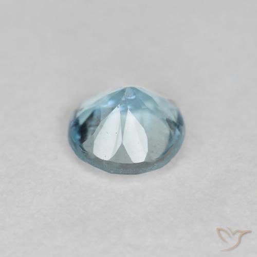 água-marinha Azul claro Natural 0.25ct, Corte Redondo, VS