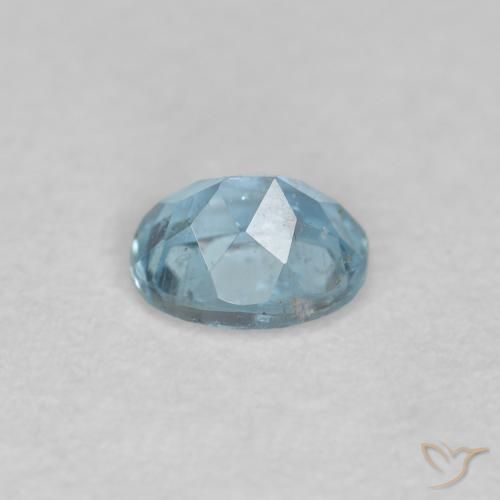 Água-marinha Azul claro Natural 0.18ct, oval, VS