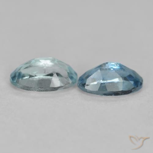 Pedras preciosas de Água-marinha Azul Muito Claro natural de 0.49 ct, oval, VS