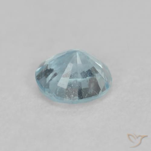 Água-marinha Bebê azul Natural 0.17ct, Redondo, VS-SI