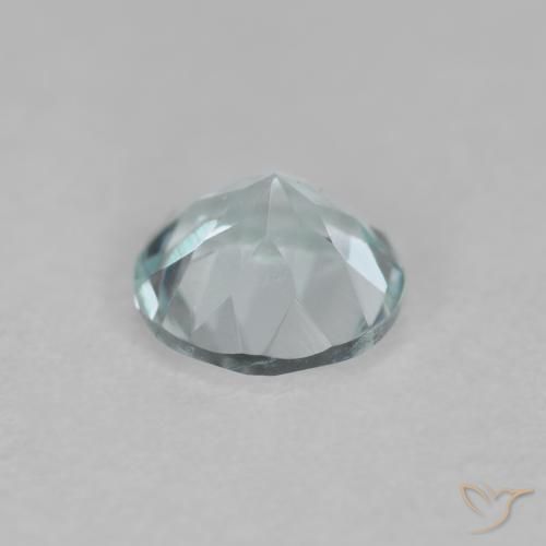 Água-marinha céu azul claro Natural 0.43ct, Redondo, VVS-VS