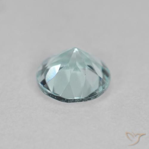 Água-marinha Azul claro Natural 0.41ct, Redondo, VS