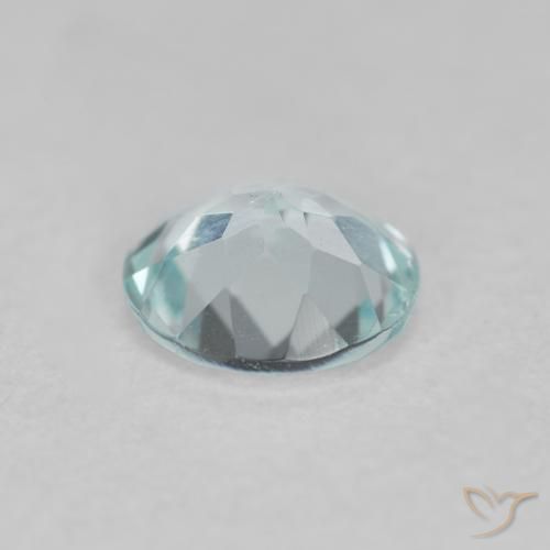 Água-marinha Azul Aqua claro Natural 0.36ct, Redondo, VS
