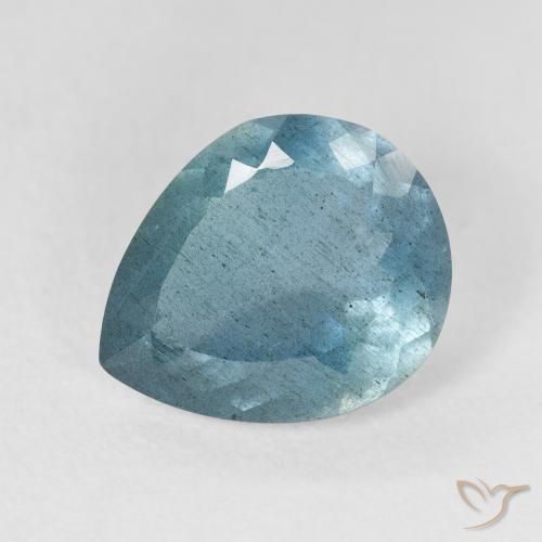3.54ct Natural Azul claro verde Água-marinha, Formato de pêra, VS-SI, Photo A