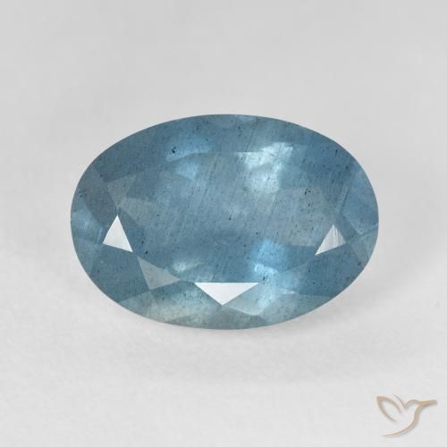 Água-marinha turquesa natural 5,55ct, corte oval, VS-SI