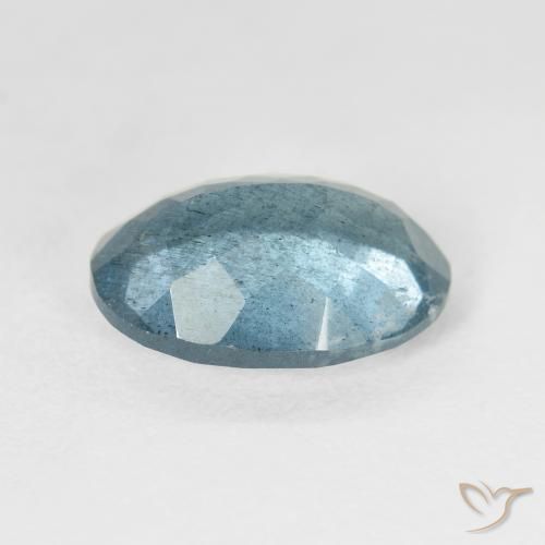 Água-marinha Azul claro verde Natural 5.15ct, oval, VS-SI