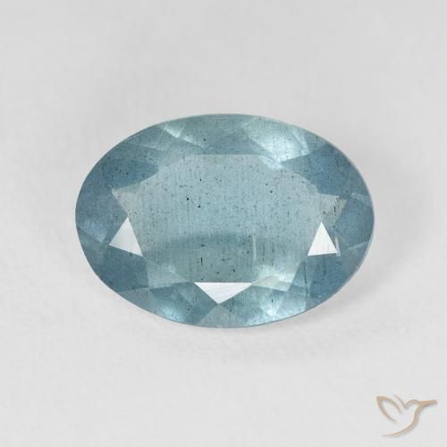 3.43ct Natural Verde azulado Água-marinha, oval, VS-SI