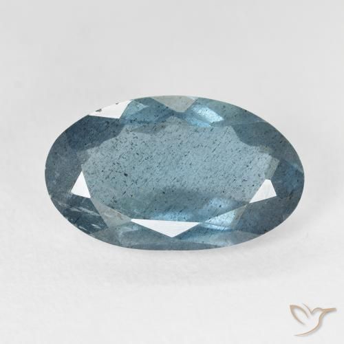 Água-marinha Azul claro verde Natural 5.79ct, oval, VS-SI