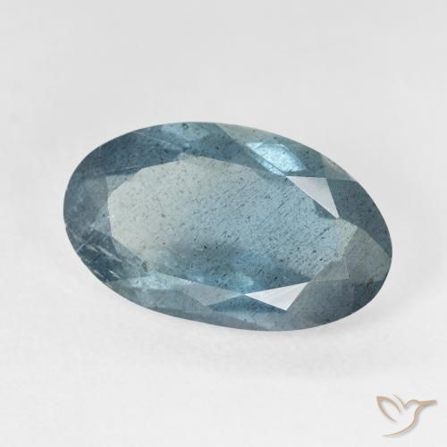 Água-marinha Azul claro verde Natural 5.79ct, oval, VS-SI