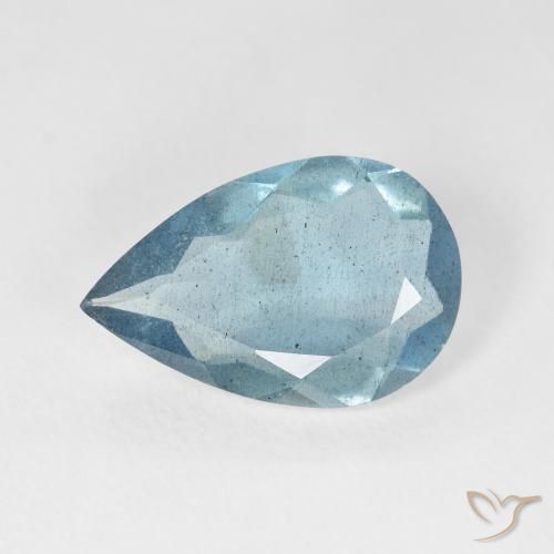 3.54ct Natural Azul Aqua claro Água-marinha, Formato de pêra, VS-SI