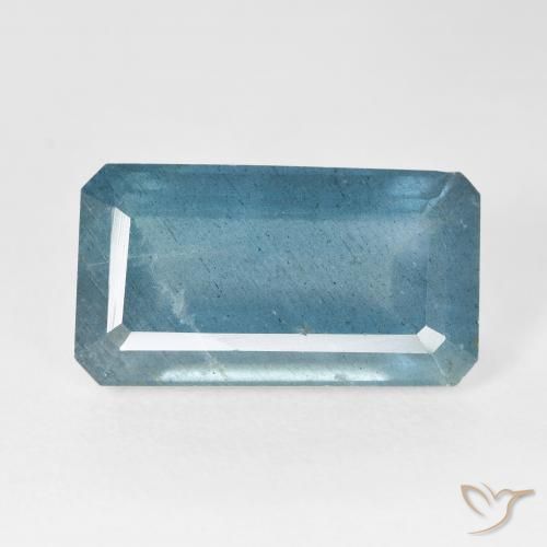 10.40ct Natural Azul médio Água-marinha, Corte Esmeralda, VS-SI