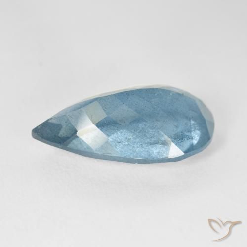 Água-marinha Azul-esverdeado Natural 8.96ct, Formato de pêra, VS-SI