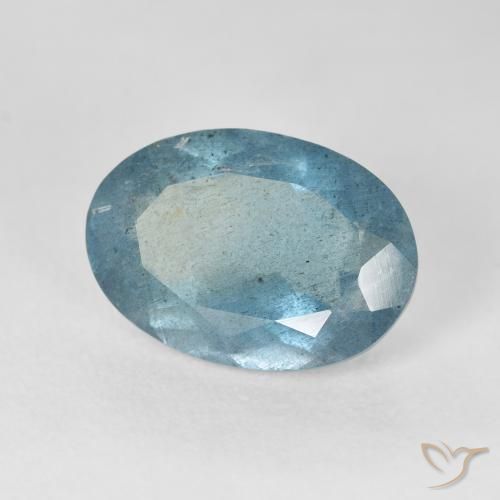 Água-marinha Azul claro Natural 5.63ct, oval, VS-SI