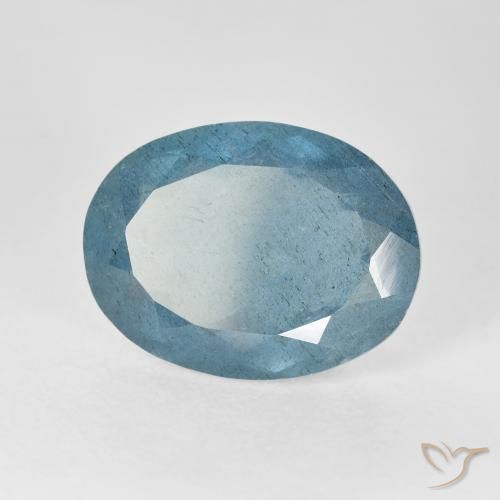 Água-marinha Azul claro Natural 9.08ct, oval, VS-SI