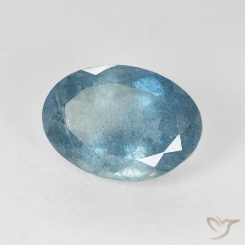 Água-marinha Azul claro Natural 5.28ct, oval, VS-SI