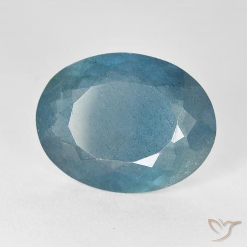 Água-marinha Azul-esverdeado Natural 12.80ct, oval, VS-SI