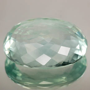 Água-marinha azul natural 14,10ct, corte oval, SI